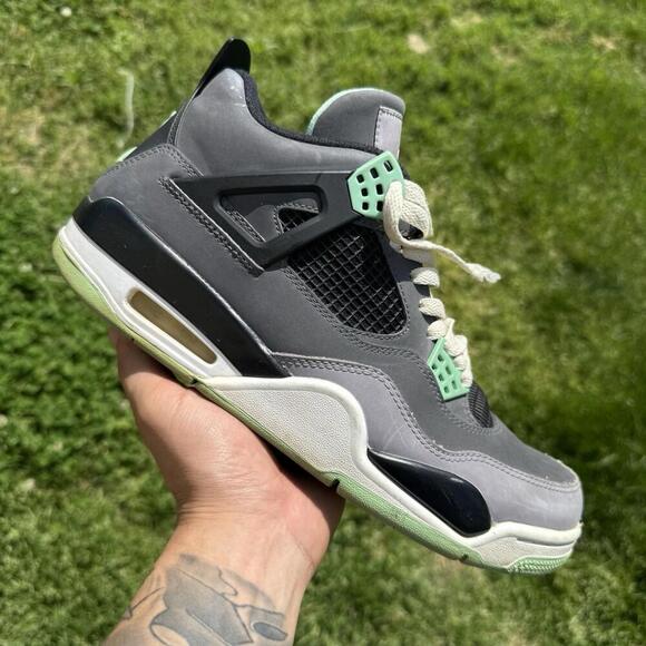 Nike Air Jordan 4 Retro Green Glow 2013 - Size 9